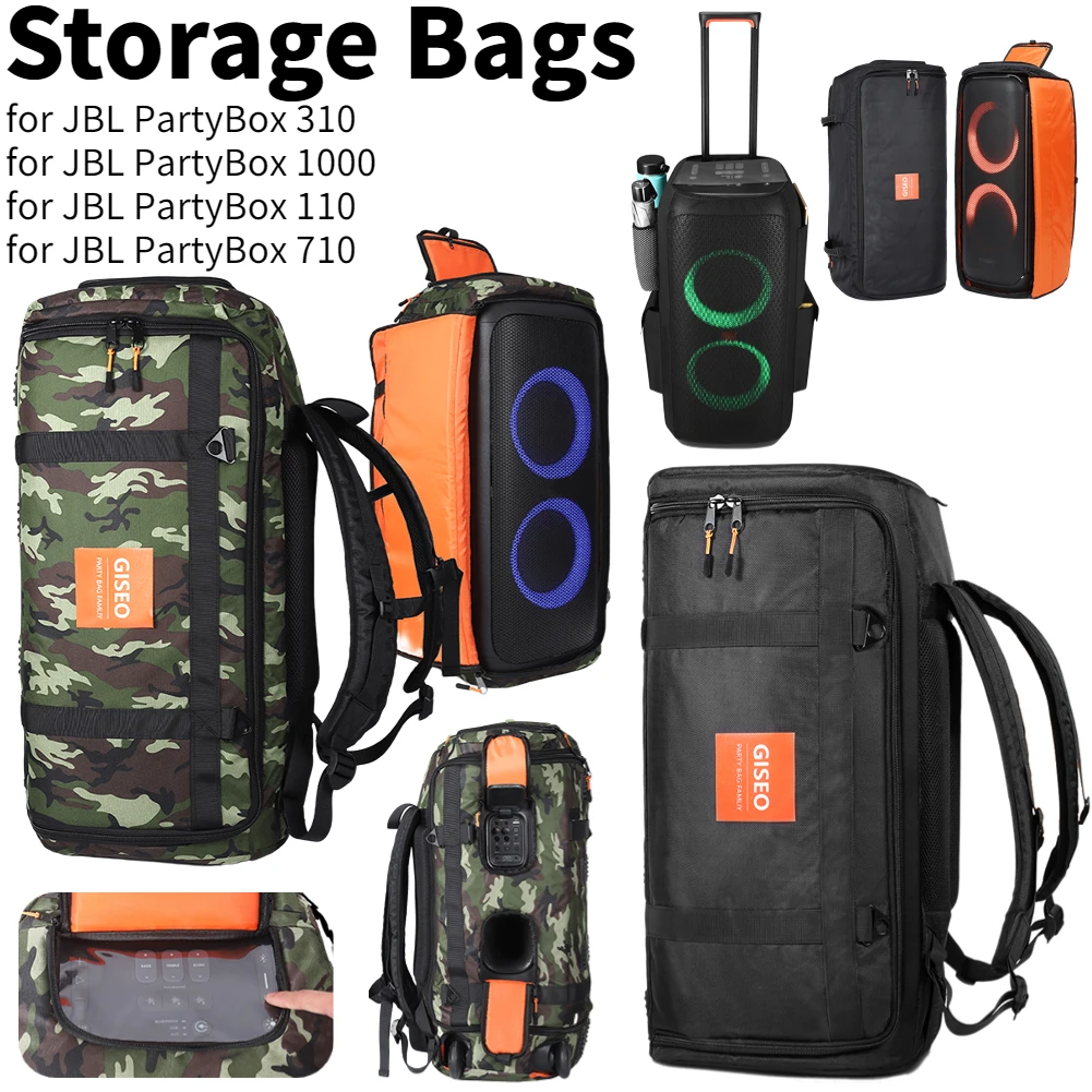 Storage Bag for JBL PARTYBOX 110 Bluetooth Speaker Camouflage