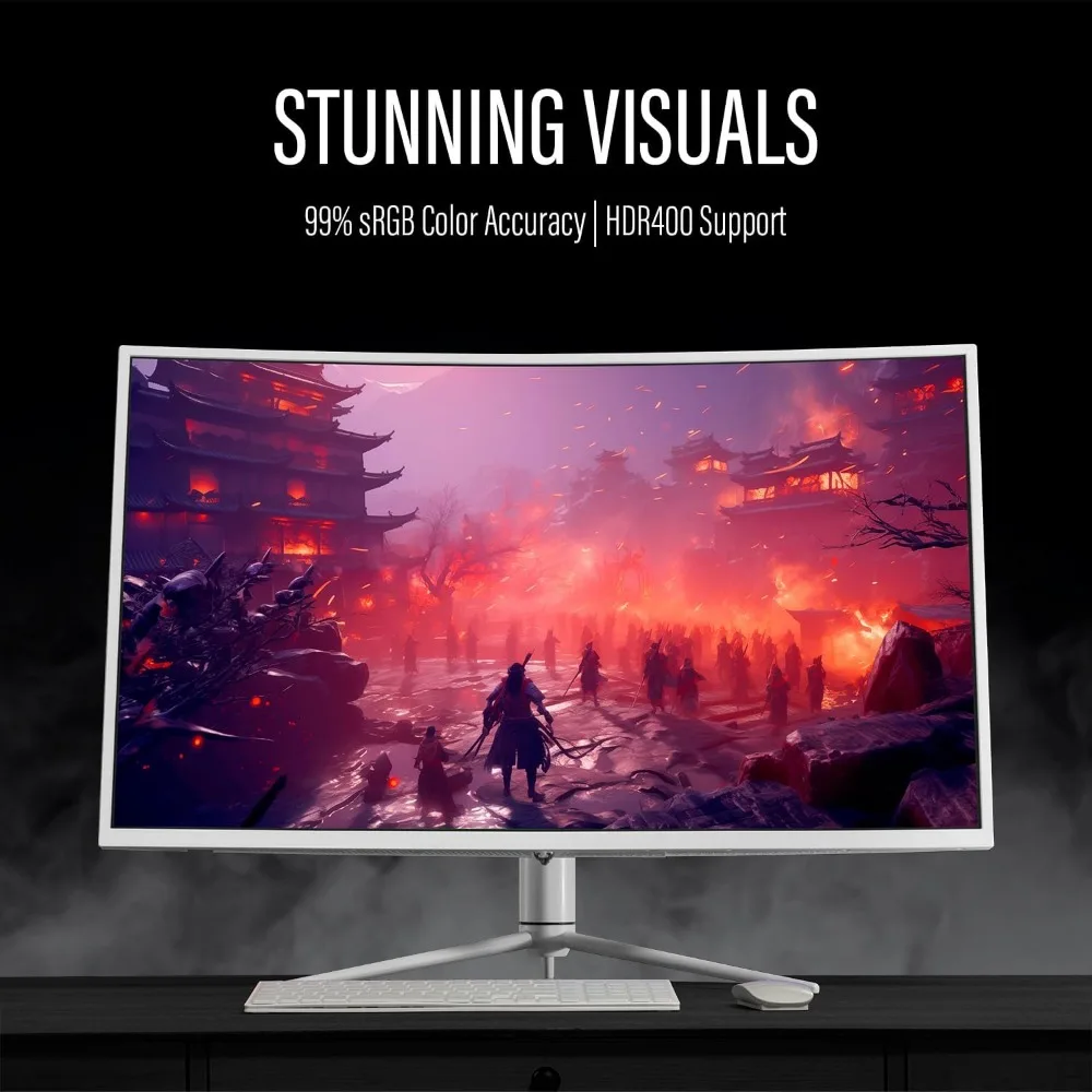 39 Moniteur de jeu ultra large incurvé, 2560x1440, HDR400, 165Hz, 99% sRGB, HDMI 2.0, DP 1.4