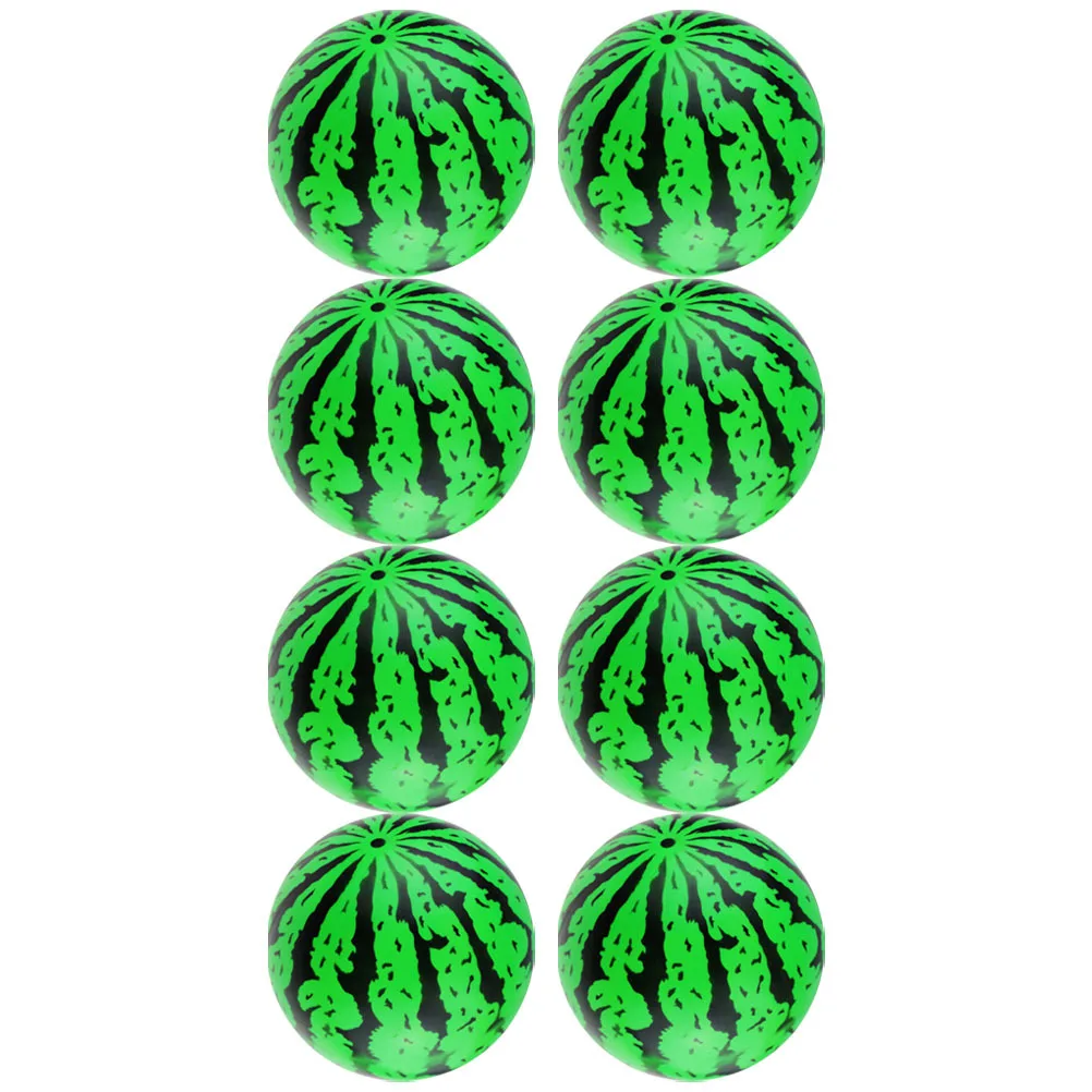 

8Pcs Inflatable Watermelon Shape Balls Lightweight Safe Kid Play Balls for Children Outdoor Indoor Pool Activity
