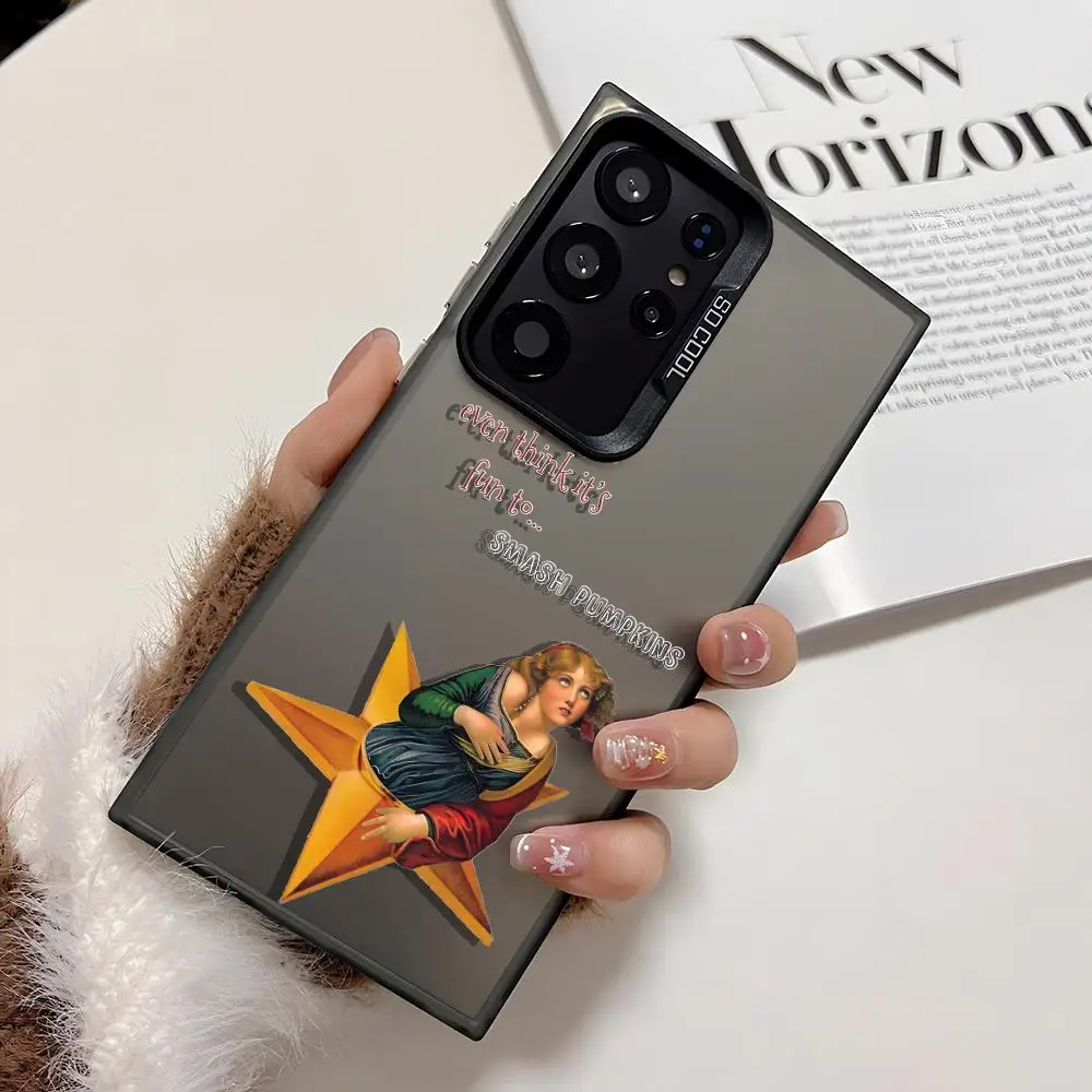 Чехол для телефона Smashing P-Pumpkins Band для Samsung Galaxy S25 Edge S24 S23 S22 S21 S20 Ultra Funda, силиконовый серебристый чехол PIKPAKA