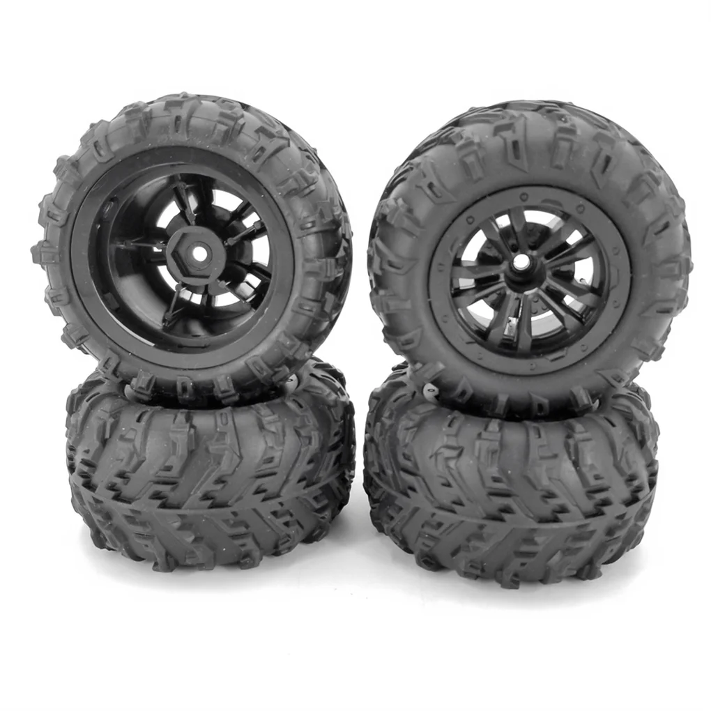 Pneumatici per ruote per camion Monster Hex da 4 pezzi da 12 mm per pneumatici per ruote per auto 1/16 SCY HBX Rc Rc