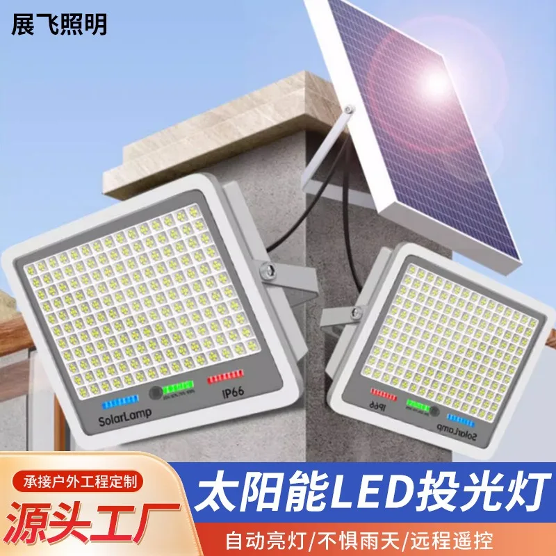 

LED IP66 Dream Blue Solar Flood Light Outdoor Lights Super Bright High Power Waterproof Indoor and Outdoor Induction Home lamps