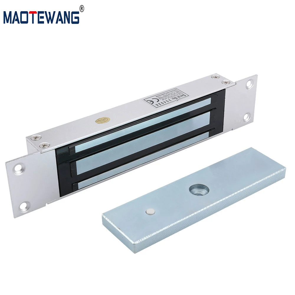 180/280/350kg Embedd Magnetic Lock For Access Control Waterproof Single Door Magnetic Lock 12V Electric Lock With Mortise Mount