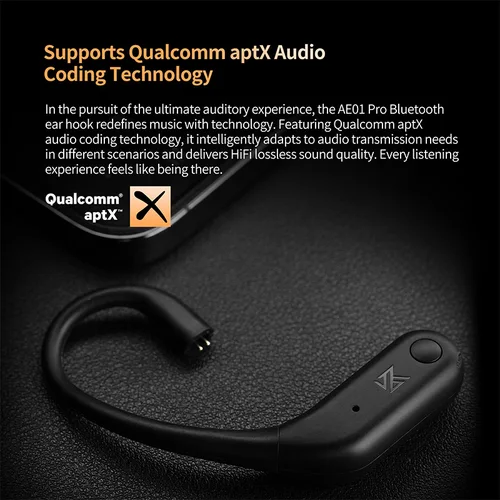 Imagen 2 del producto KZ AE01 Pro Fones de ouvido com fio tradicional para módulo Bluetooth sem fio com suporte para tecnologia de codificação de áud