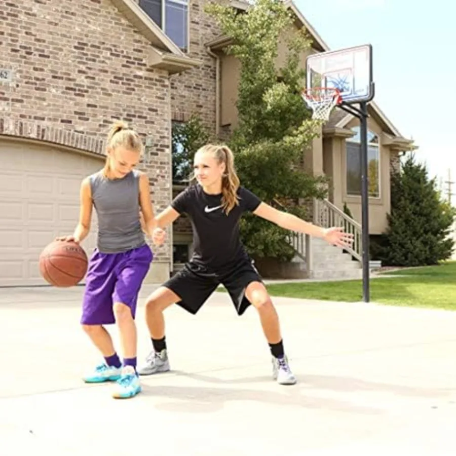 1008 verstelbare inbouw basketbalring met 44 inch bord voor gebruik op de binnenkant Rood Wit Blauw Kleur In hoogte verstelbaar Desi