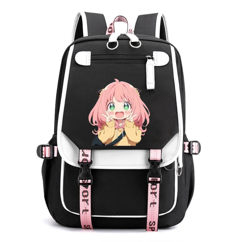 حار أنيا فورجر طباعة حقيبة الظهر الطالب على ظهره المراهقين النساء الرجال محمول على ظهره حقيبة السفر الترفيهية #2