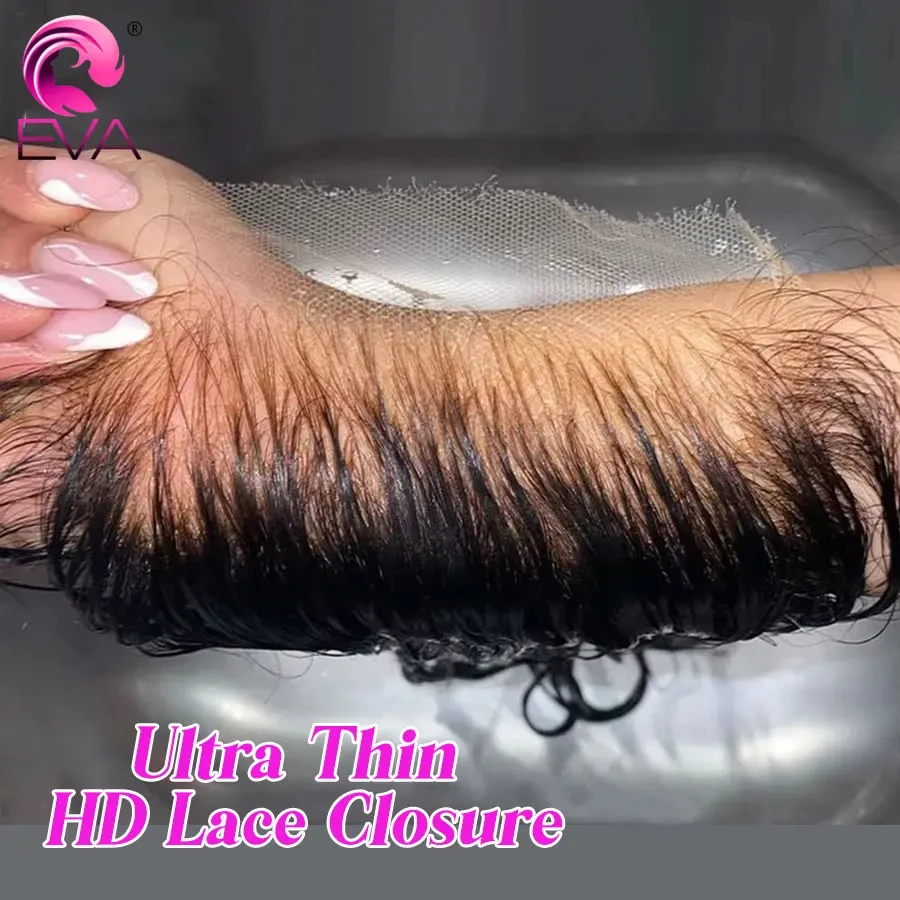 

Eva 13x6 13x4 Ear To Ear HD Lace Frontal Only Straight 5x5 HD Lace Closure Ultra Thin HD Lace 100% Brazilian Human Hair Closures
