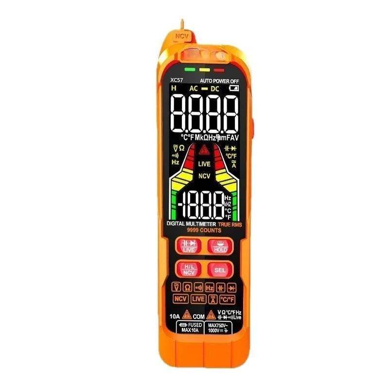 High-precision digital multimeter, smart burn-resistant electrician repair, home portable large-screen universal meter