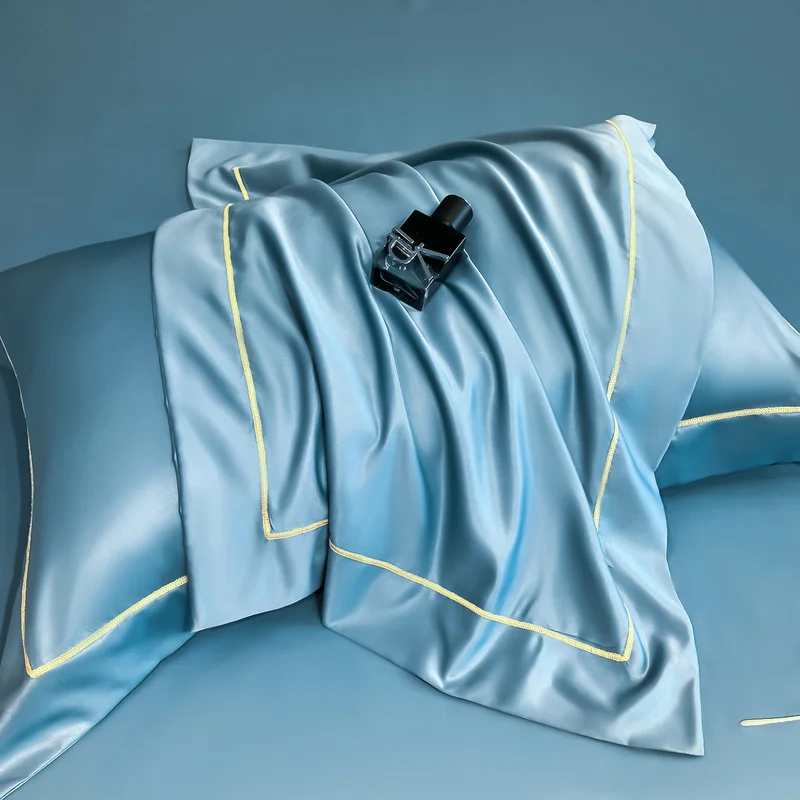 2PCS Pillowcase Pillow Cover Silky Satin Hair Beauty Pillow Case Comfortable Pillow Case Home Decor Wholesale