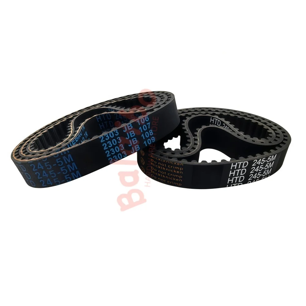 HTD5M Timing belt width 10/12/15mm perimeter 5M120/150/170/175/180/185//190/195/---5M365mm High torque rubber belt