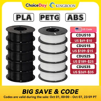 KINGROON 10KG PLA/ABS/PETG 耗材 1.75mm 黑色 白色 灰色,批發 10 卷 PLA ABS PETG 塑料,適用於 3D 列印機 10 最佳銷售 kingroon pla - №2