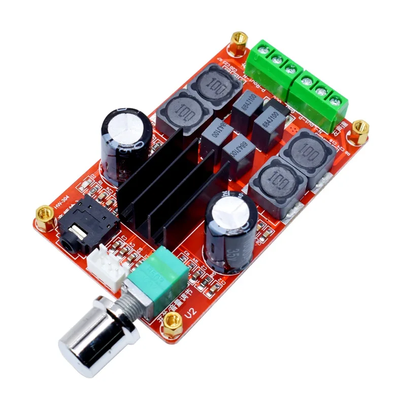 2*50W TPA3116D2 High-power Digital Amplifier Board TPA3116 Two-channel Amplifier Board 12-24V XH-M189