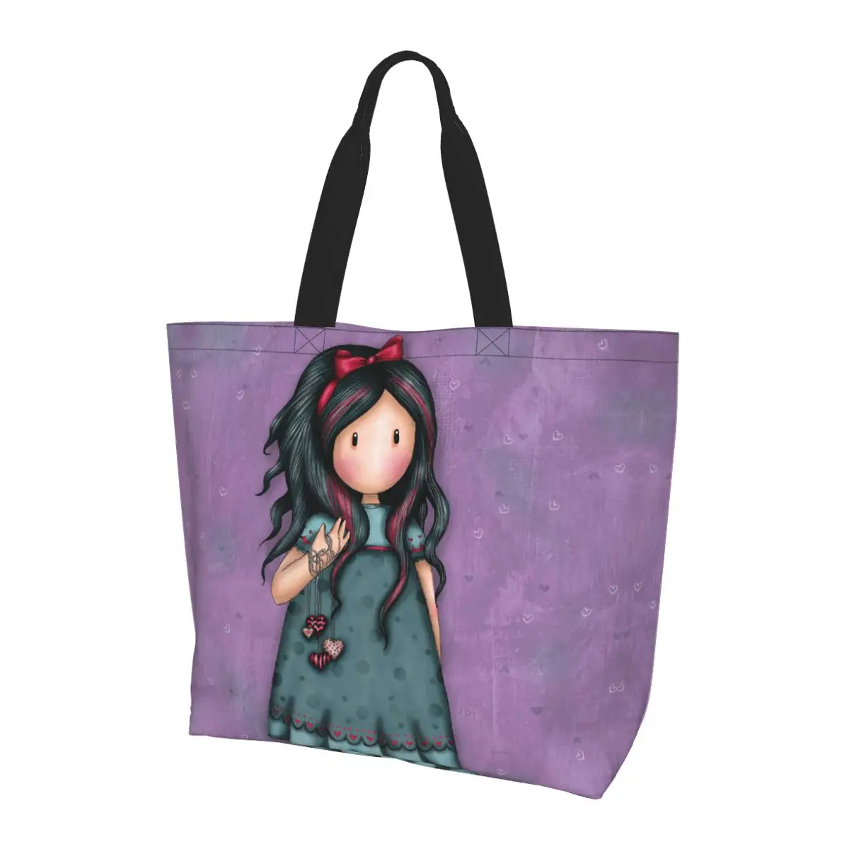 Santoro Gorjuss Bolso de compras de lona de gran capacidad, bolsos de hombro, bolso de compras para mujer