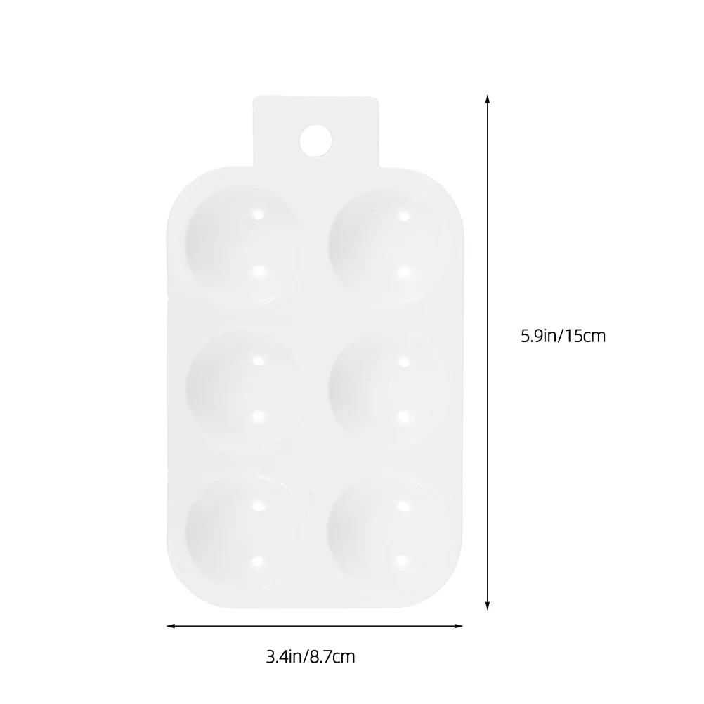 10 قطع من لوحة الطلاء البلاستيكية مكونة من 6 صينية مستطيلة خفيفة الوزن ومحمولة لصينية خلط الألوان المائية والرسم الفني