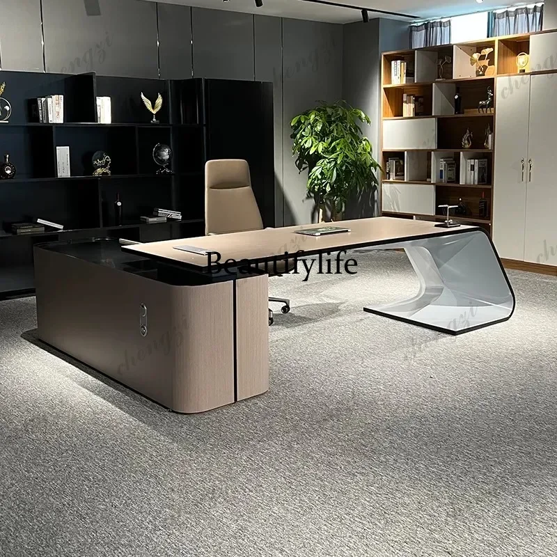 Executive Quality Office Desk Organizer In Stock Designer Reception Computer Desks European Modern Escritorio Office Furniture