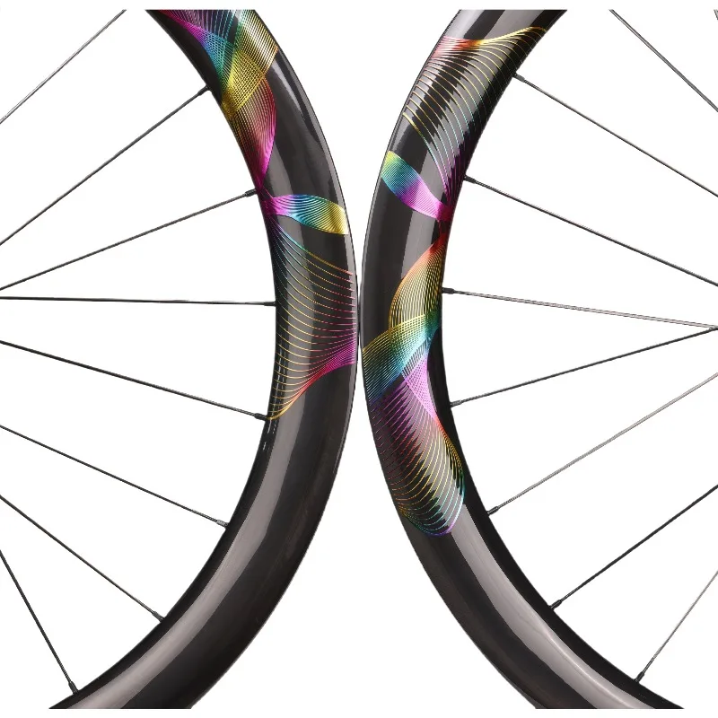 50C-SL Lightweight Road Bike Wheelset Disc Brake Carbon Fiber Custom Paint