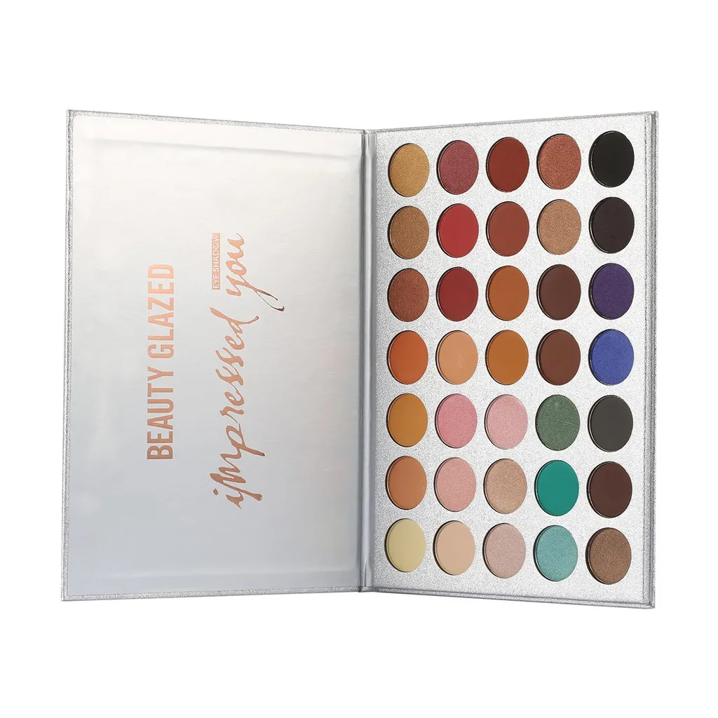 BEAUTY GLAZED Impressed Me Perfect 35 Colors Matte Shimmer Waterproof Longlasting Makeup Palette