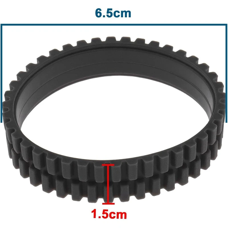 AD-Anti Slip Wheel Tires Skin Replacement for Eufy RoboVac 11S/ 11S MAX/ 15T/ 30/ 30C/ 15C/ 15C MAX Anti-Wear Tyre Skins