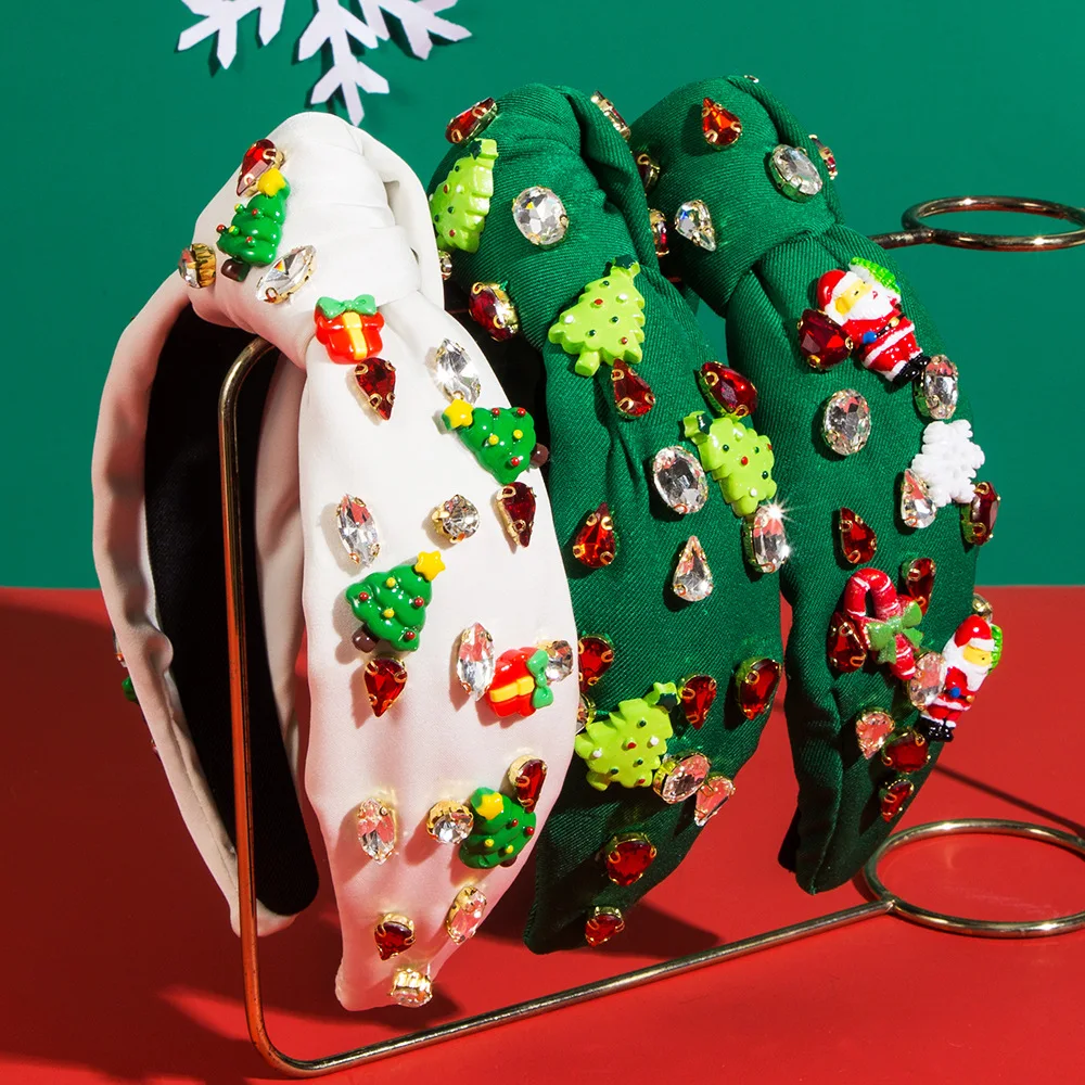 

Hot-selling new high-quality Christmas headband female Christmas tree candy old man accessories holiday party hair accessories