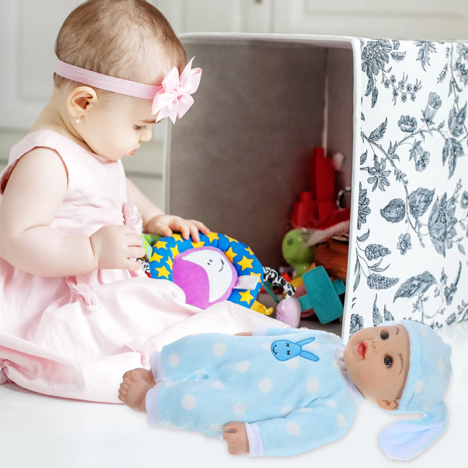 

1Set 18 Inch Bjd Rabbit Pajamas Outfit Jumpsuit with Shoes Adorable Dress Up Costume for Girls Creative Clothing Set for