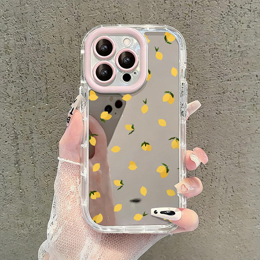 Einfache Cartoon-Graffiti-Air-Cushion-Spiegel-Handyhülle für iPhone 17 15 14 16 Pro Max 13 12 11 Pro X XR XS 7 8 Plus 17Air Cover – Detail 17
