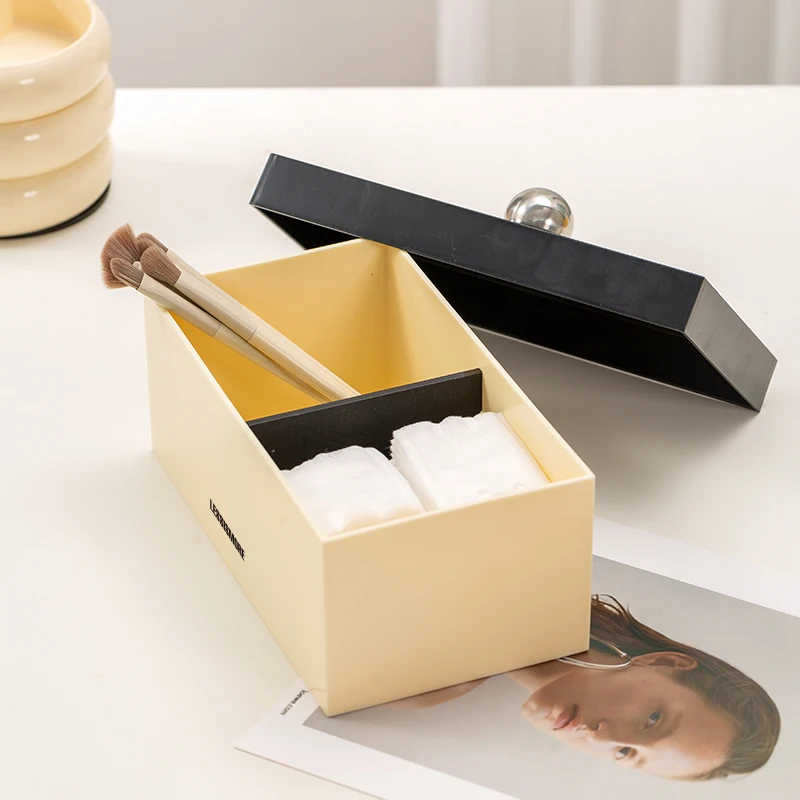 【EpeiusHome】 Cover Mask Storage Box Cosmetic Cotton Swab Sundries Desktop Finishing Dressing Table Combiner Dust-proof