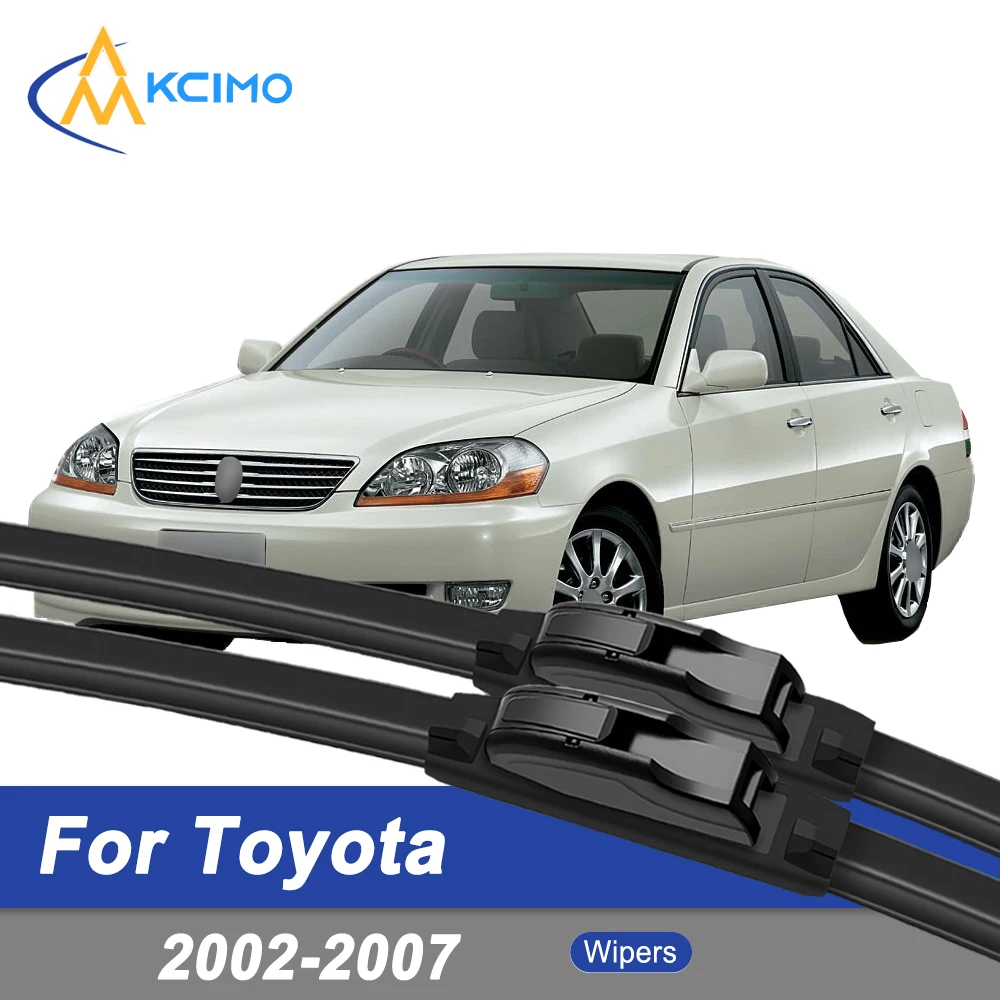 

Premium Rubber Durable Silent Windshield Wiper Blades 2pcs for Toyota Mark II X110 2002-2007 Front Wiper Blades Set