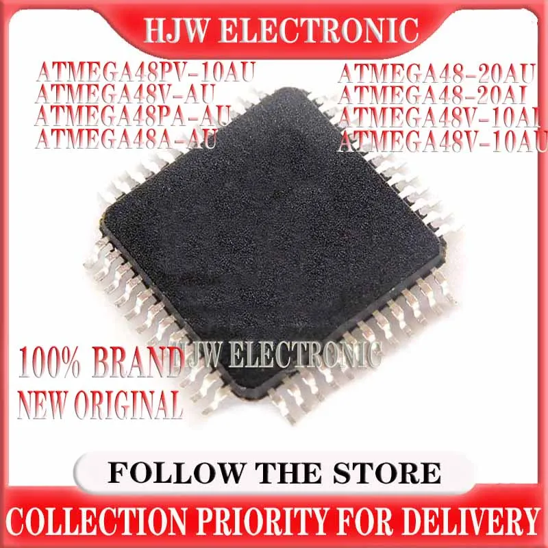 1PCS ATMEGA48V-AU ATMEGA48-20AI ATMEGA48-20AU ATMEGA48A-AU ATMEGA48PA-AU ATMEGA48PV-10AU ATMEGA48V-10AI ATMEGA48V-10AU TQFP-32