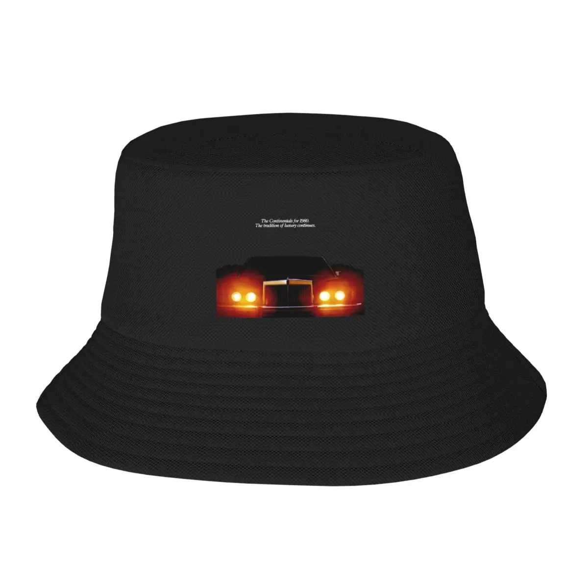 New 1980 LINCOLN CONTINENTAL - ADVERT Bucket Hat Golf Hat Wild Ball Hat Trucker Cap Hat Man Women's