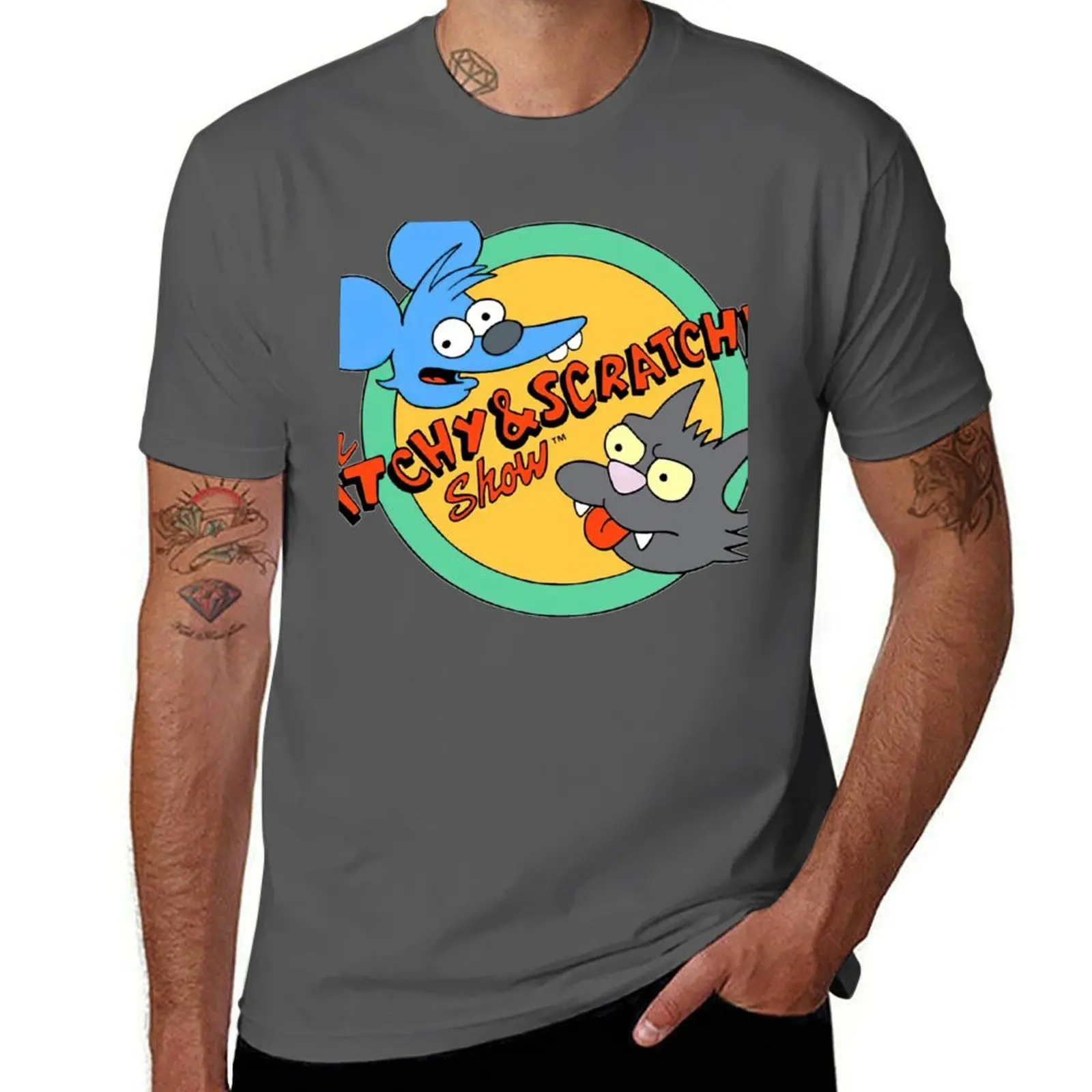 

and The Cartoons Itchy scratchy T-Shirt Basic Comfort Fit T-Shirt for Men