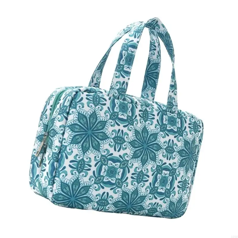 Big Capacity 4 Hanging Cosmetic Bag With Individual Sections Strong Polyester Storage For Makeup A2BB