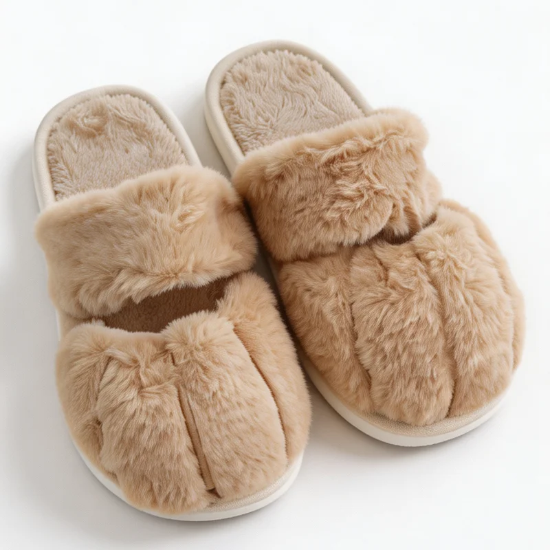 รองเท้าแตะขนนุ่มรูปอุ้งเท้าแมว - Fluffy Fur Slipper บทวิจารณ์และราคา