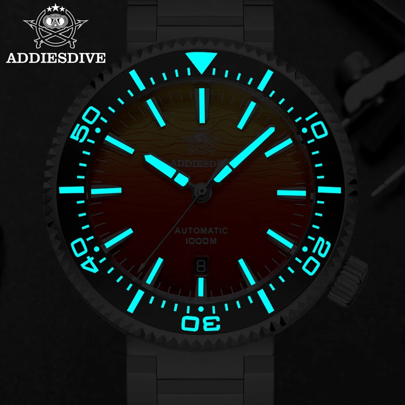 ADDIESDIVE 自動巻きダイバーズウォッチ 46mm 1000M