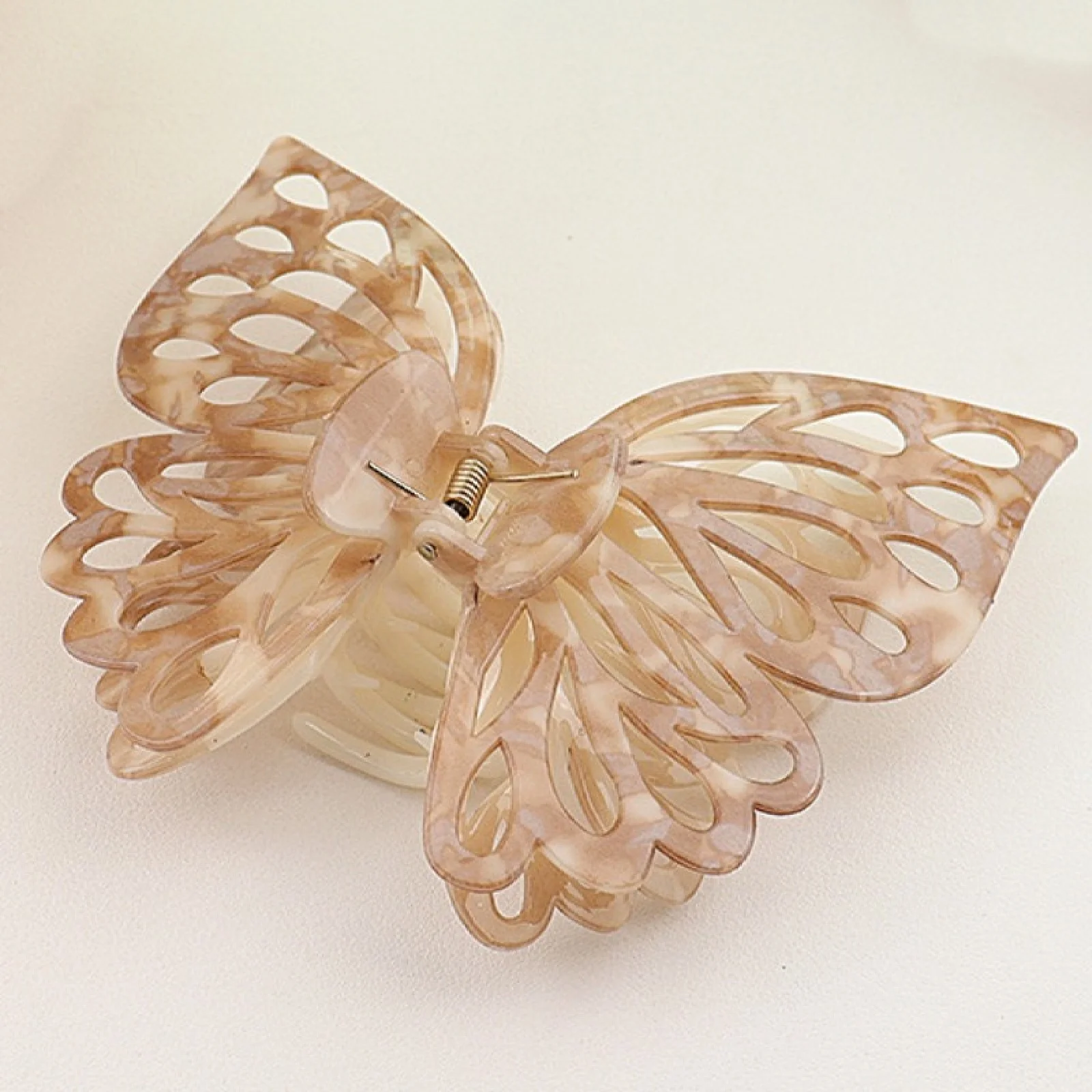 1PC Super Fairy, Doppelschicht, Schmetterling, Haarspange, Hinterkopf, Hochsteckfrisur, Haar, Clip, groß, Hai-Clip, Haarspange, Haarspange – Detail 4