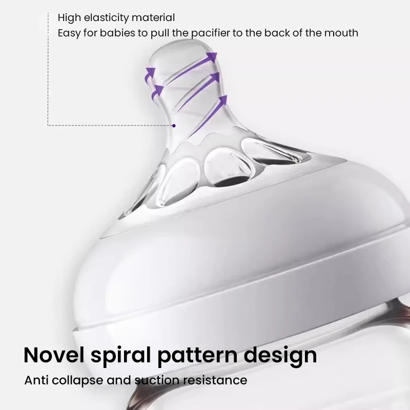 Philips Avent  Glass Baby Bottle Wide Caliber 125ML/160ML Baby Bottle Glass Bottles Newborn Feeding Bottles - view 2