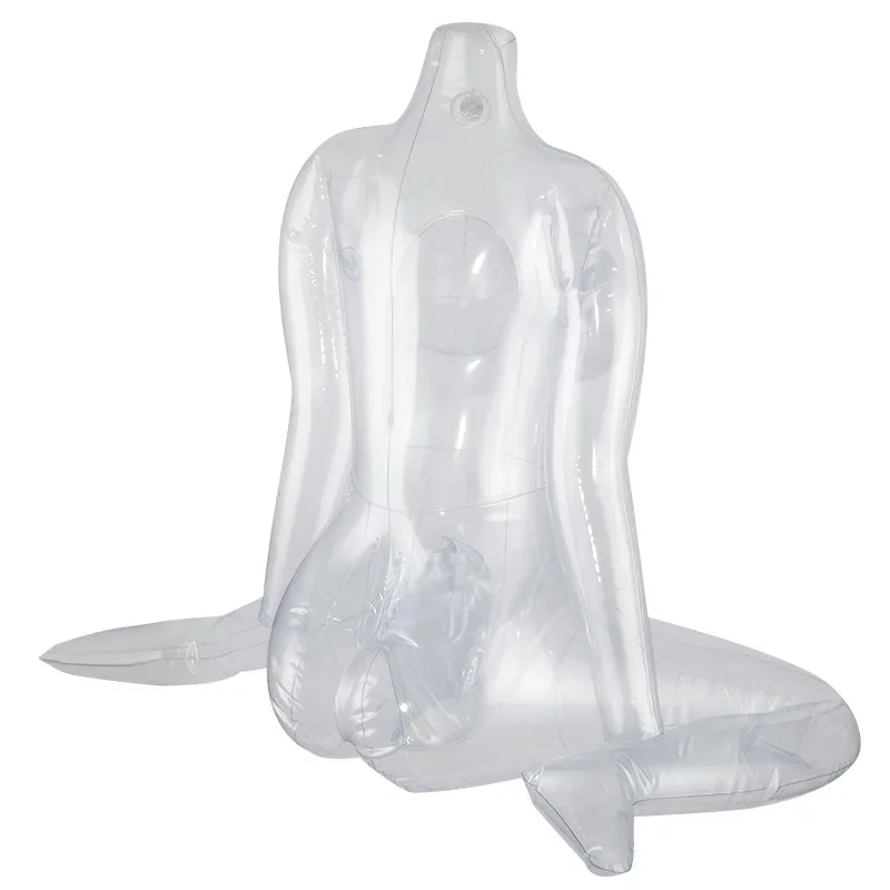 Suitable for Friend Gatherings, Party Decorations Transparent Inflatable Headless Doll Escape Room MPC Game Single Party Balloon