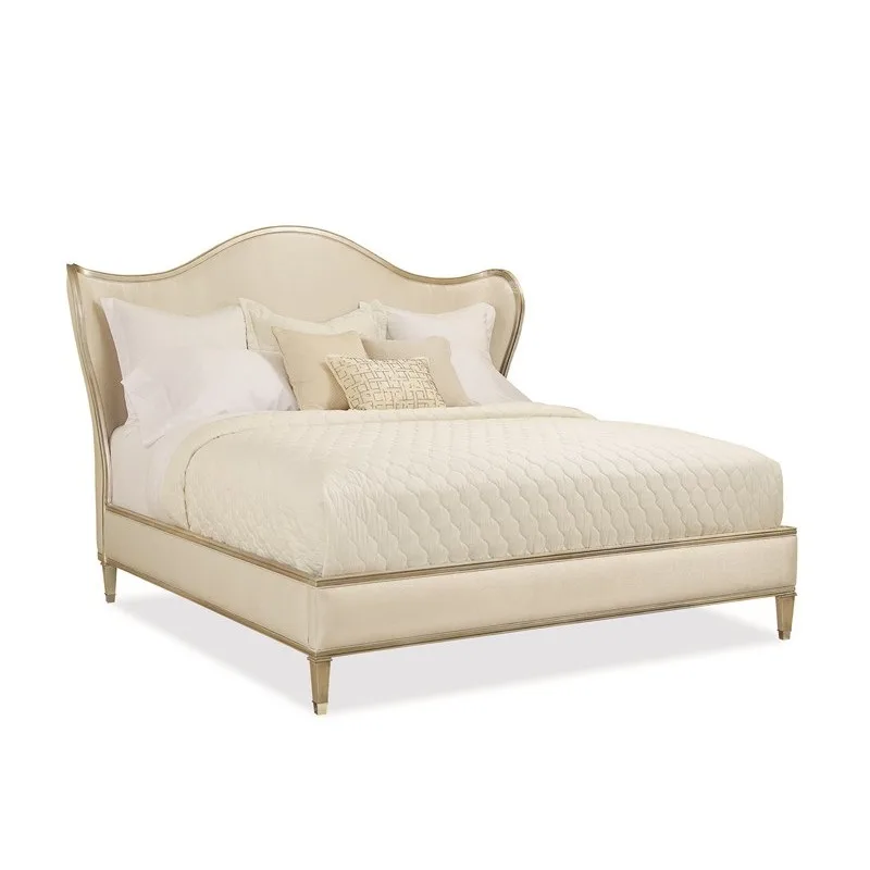 Modern ingot bed, French retro light luxury birch double bed, American 1.8 meters soft bag bedroom princess bed