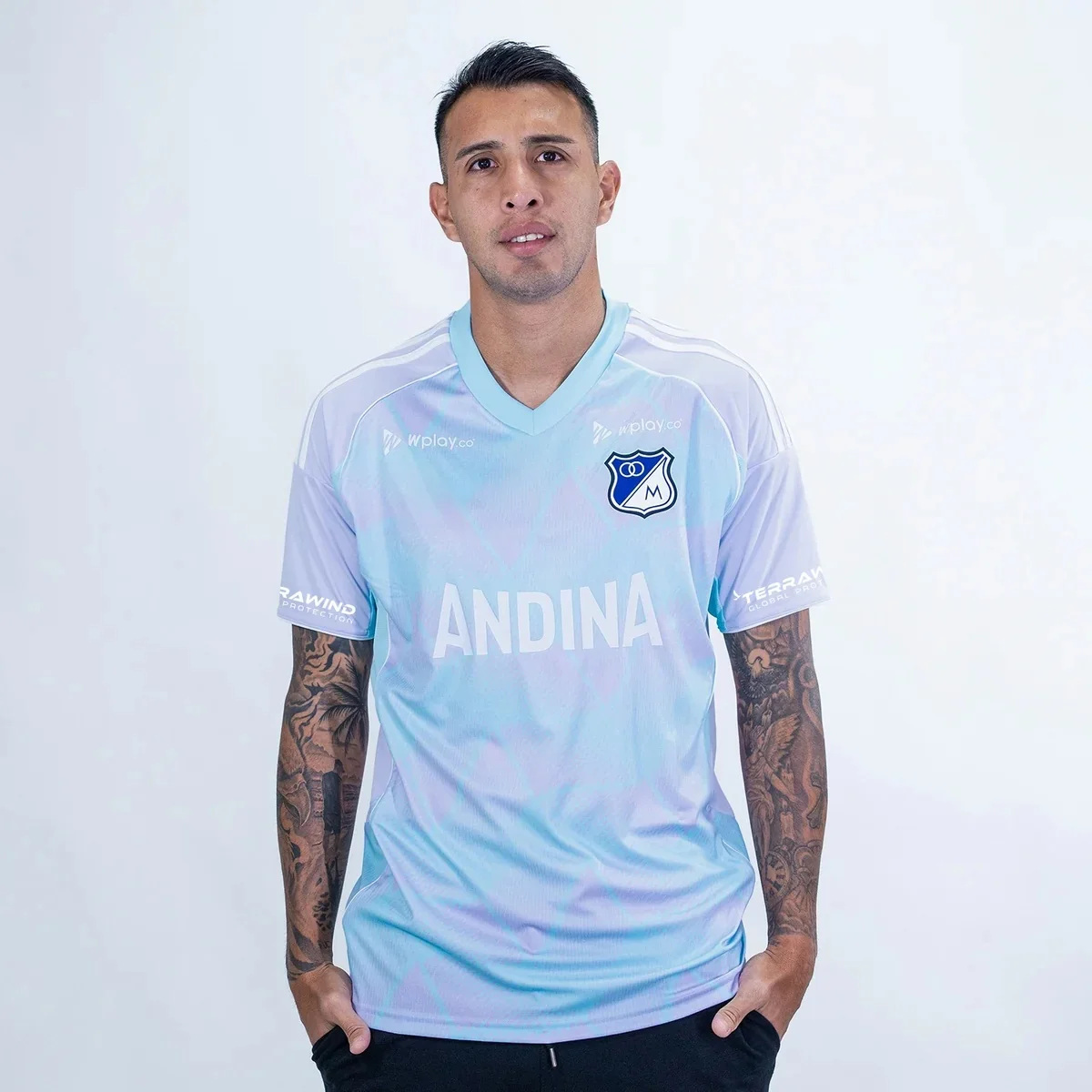 Neueste Millonarios Trikots 2026 80. Jubiläum Blaues Fußballshirt Familien-Outfits Sommer Fußball T-Shirt Erwachsene Kinder – Detail 1