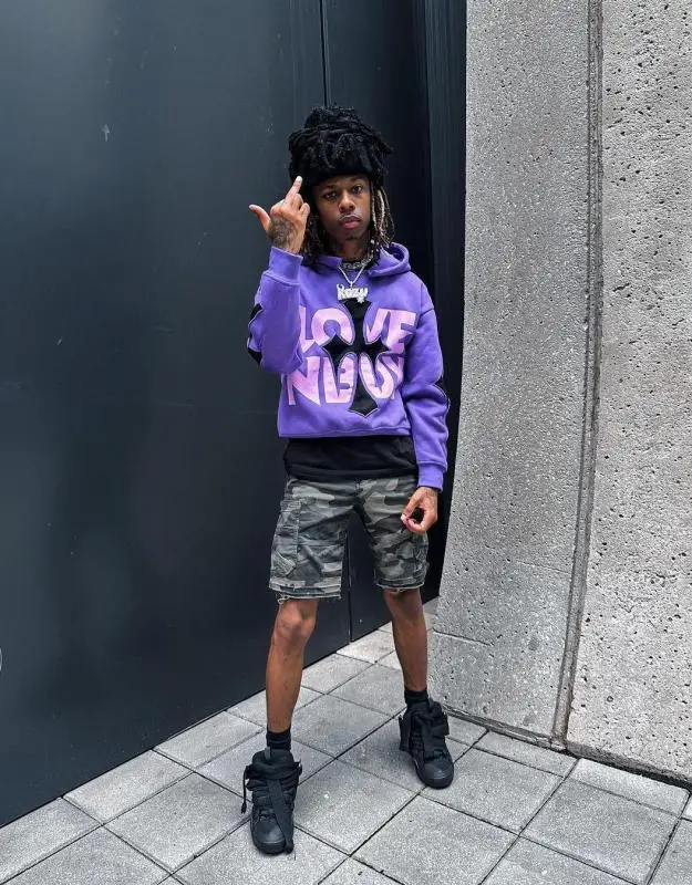 الخريف أزياء هوديي Y2K إلكتروني طباعة عارضة الشارع الاتجاه الرجال والنساء مقنعين السترة الأعلى #6