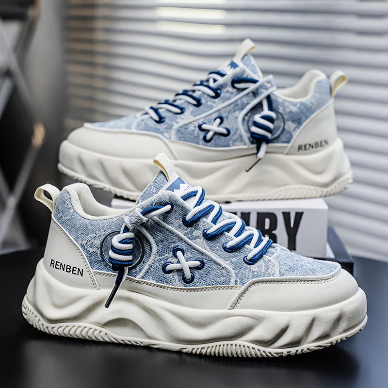 

Новая обувь в уличном стиле 2025 года — острые туфли для скейтбординга, ретро-американские, толстая подошва, повседневные и модные, комфорт для пеших прогулок