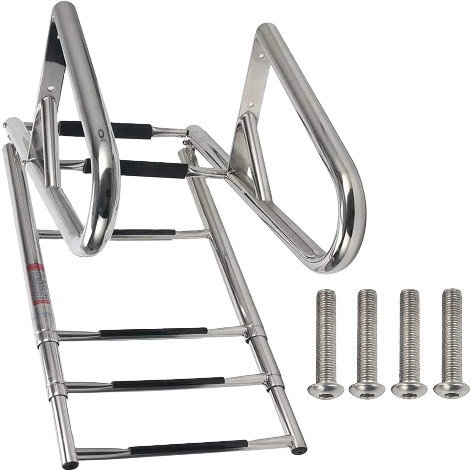 Boat Ladder Marine Boat Ladder 304/316 Stainless Steel Yacht Marine Replacement Accessory Deck Mount Watercraft Fishing Row 9