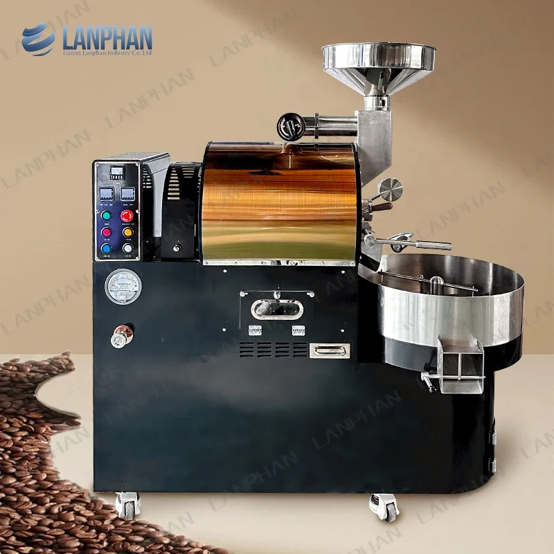 3kg Hot Air Coffee Roaster Stainless Steel App Temperature Control Roasting Machine For Household Commercial Outdoor