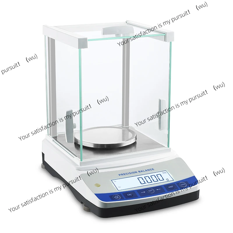ميزان إلكتروني تحليلي 0.001 جرام مقياس ميزان المختبر مع الزجاج الأمامي وRS232 100 جرام إلى 500 جرام 1 مللي جرام مع قابلة للشحن