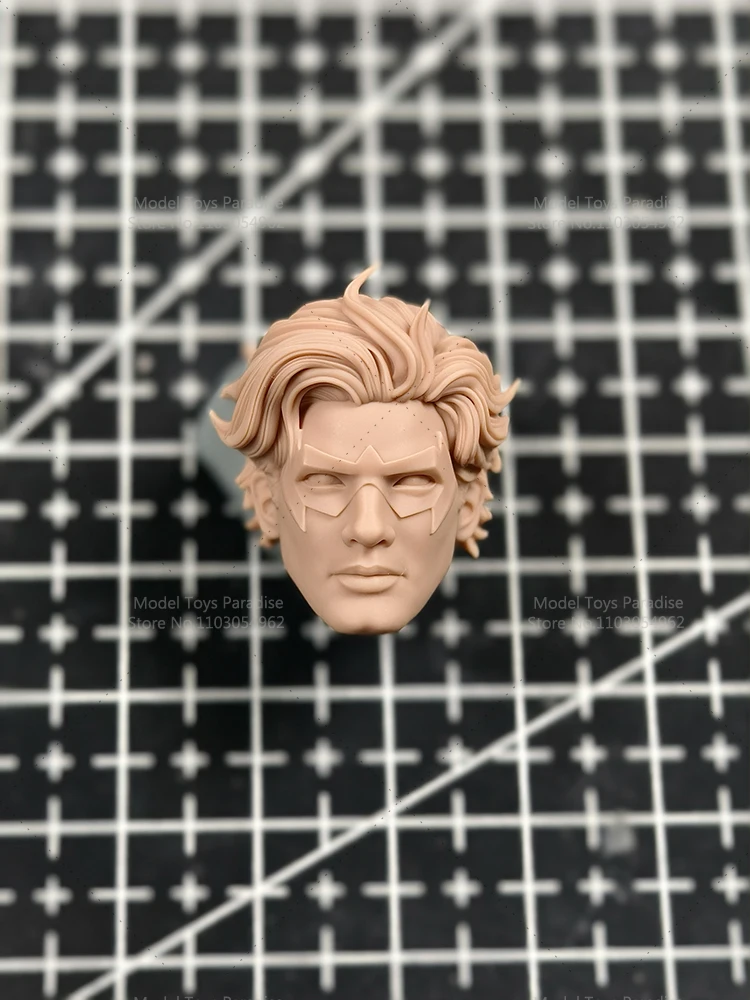 Non verniciato FAI DA TE 1/12 Soldato Dick Grayson Jason Todd Bianco Modello Testa Nightwing Cappuccio Rosso Robin Testa Sculpt Fit 6 ''Action Figure