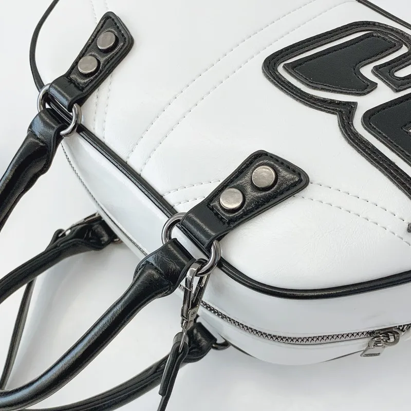 สี่เหลี่ยมคางหมูเบสบอลกระเป๋าเลดี้แฟชั่นกระเป๋าเดินทางลําลองกระเป๋าถือความจุขนาดใหญ่ไหล่ C Rossbody กระเป๋าหนัง PU Sac A หลัก