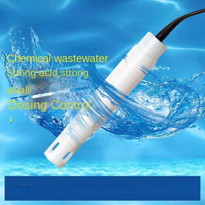 Industrial sewage detection pH electrode probe Wastewater strong acid strong alkali TFE pH electrode