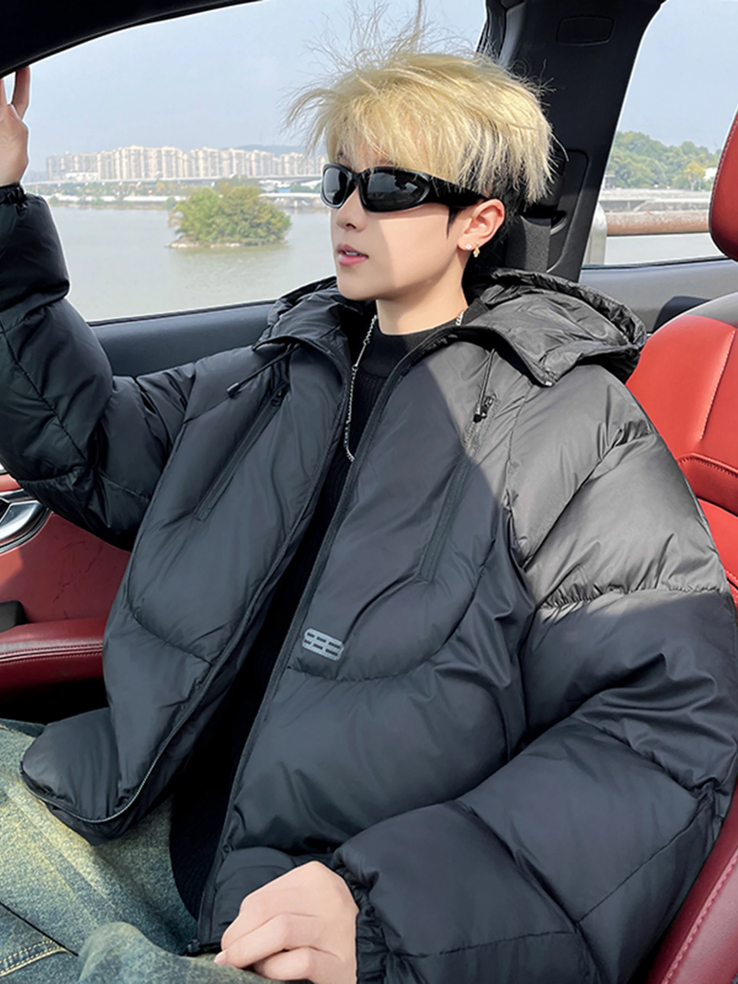 

Ультратеплая мужская зимняя куртка с капюшоном на молнии, утепленная, из высококачественного хлопка, с эффектом премиум-класса, стильная верхняя одежда