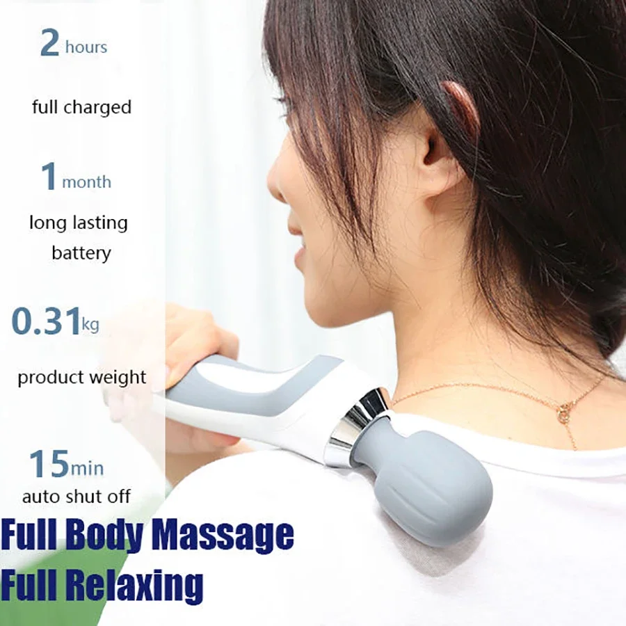 Personal hand held full body vibrator massage wand for muscles electronic deep tissue Wand