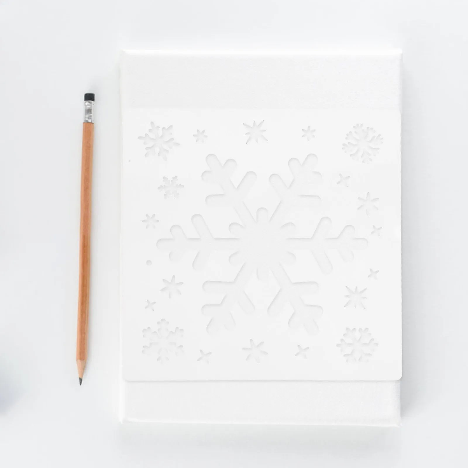 

6Pcs Unique Shape Stencils Snowflake Pattern Reusable Drawing Templates for Teens DIY Art Crafts Wall Decoration Spray Painting