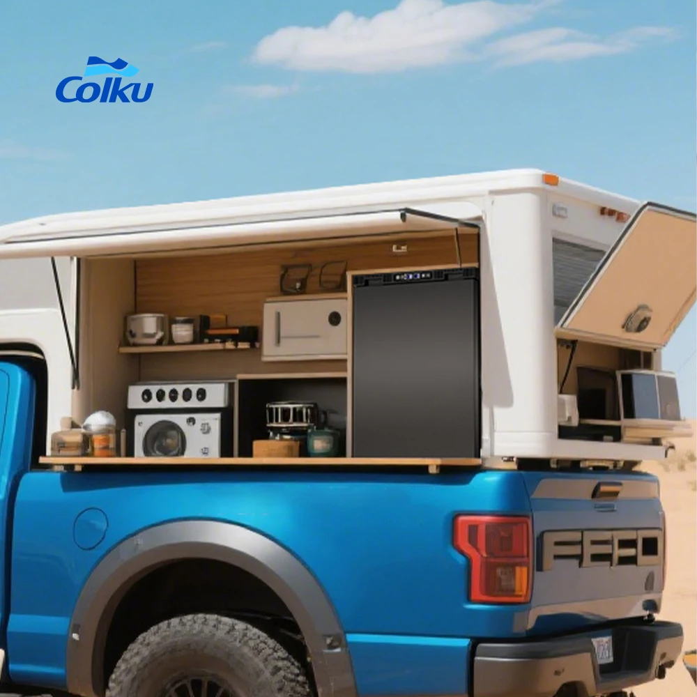 Energy Saving Built-In Upright Compressor Car Freezer 42.6L 12V/24VDC Mini Camping Refrigerator for Travel